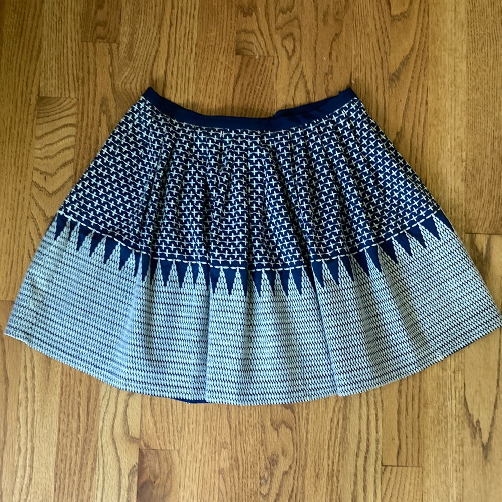 UNIQUE FIND Cardigan by Lynne Hiriak for JCrew embroidered skirt